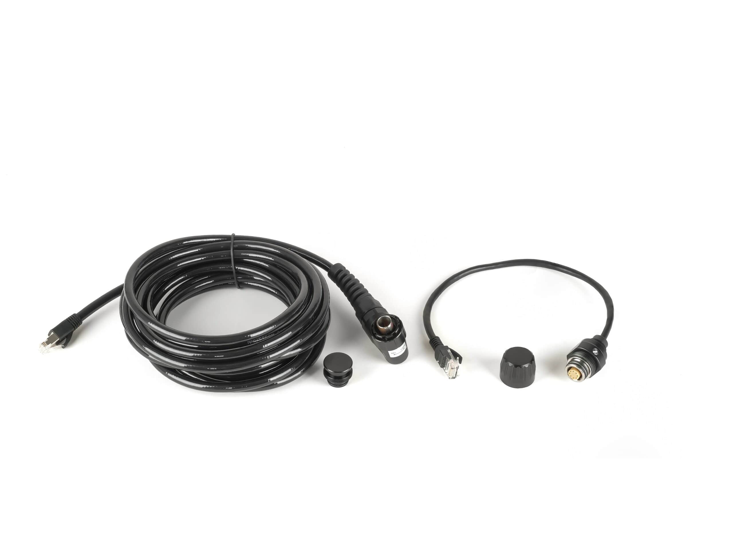 Ethernet Surface Cable Set in 5 meter length ~(Incl. housing lemo bulkhead with integrated internal cable and external Duracell cables )