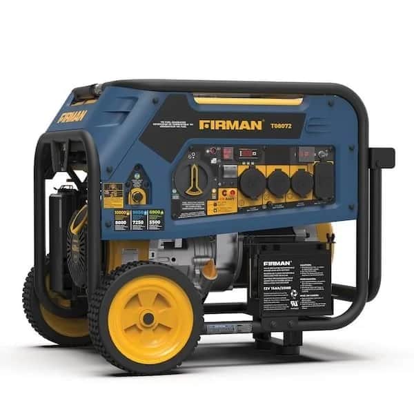 FIRMAN 10000/8000W Tri Fuel Portable Generators T08071