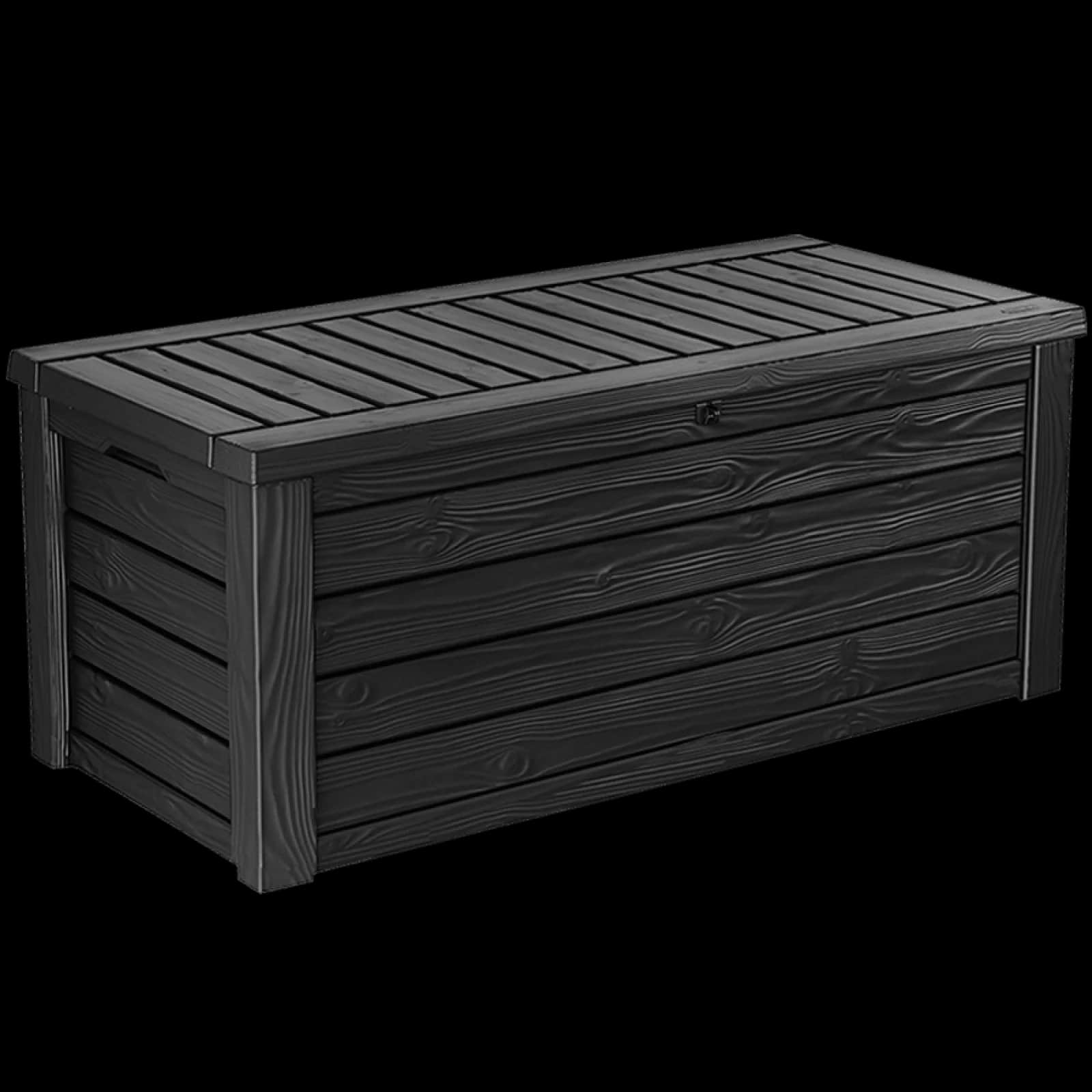 Keter Westwood 150 Gallon Outdoor Storage Bench &amp; Deck Box, Graphite