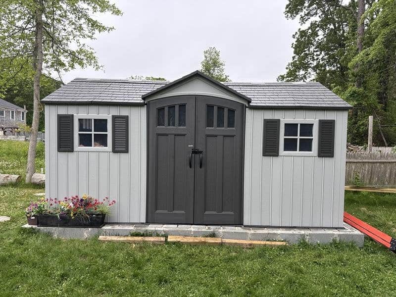 Lifetime 15 x 8 ft. Dual Entry Shed – 60407