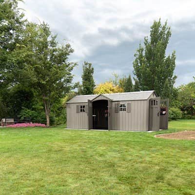Lifetime 20 x 8 ft. Vinly Outdoor Shed – 60351