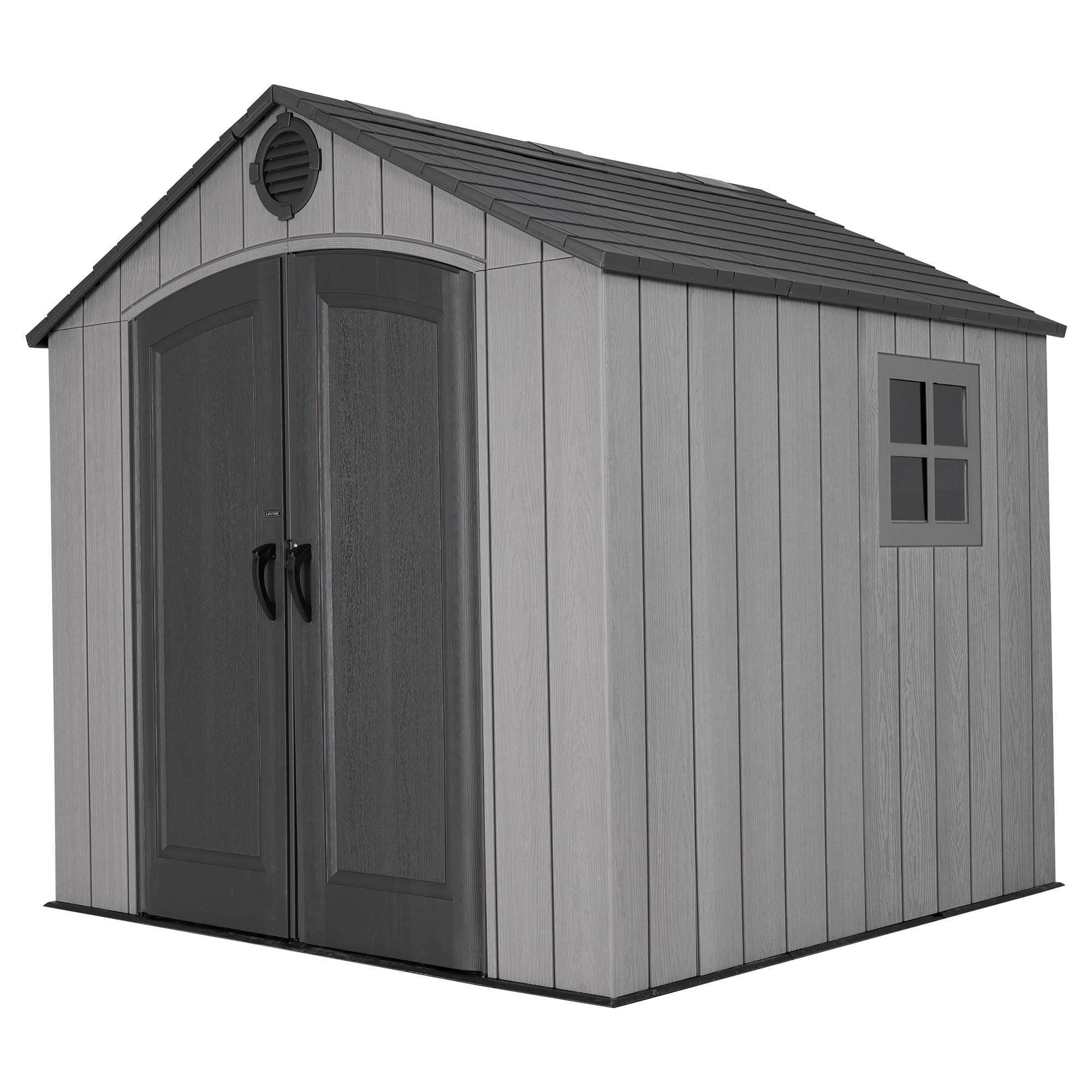 Lifetime 8 Ft. X 7.5 Ft. Outdoor Storage Shed – 60354
