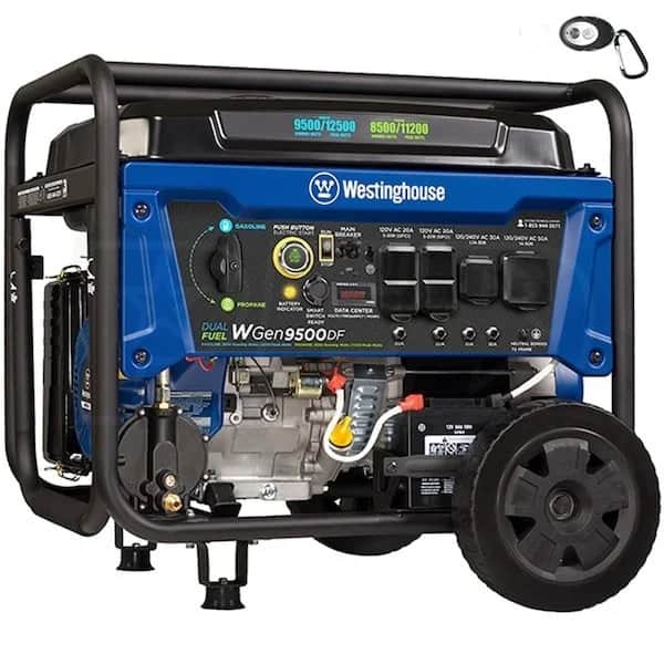 Westinghouse 12,500/9,500-Watt Tri-Fuel Portable EFI Generators