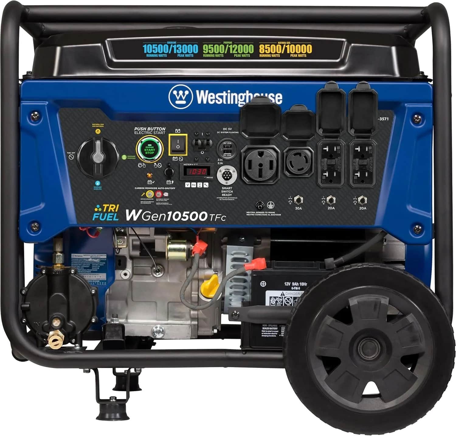 Westinghouse 13,500 Peak Watt Dual Fuel Portable Generators