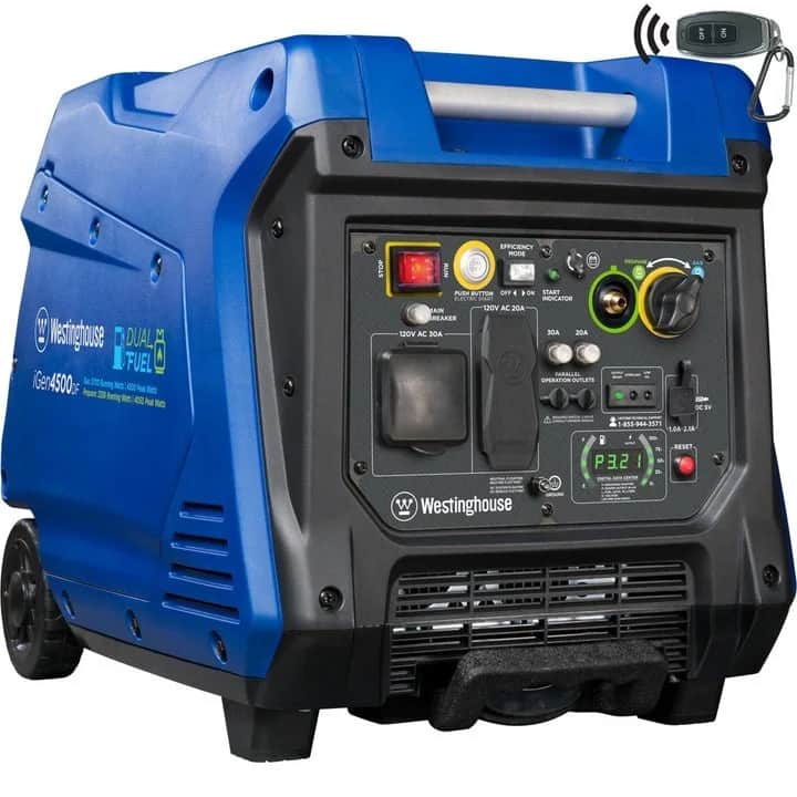 Westinghouse iGen4500 3700W/4500W Gas Inverter Generators