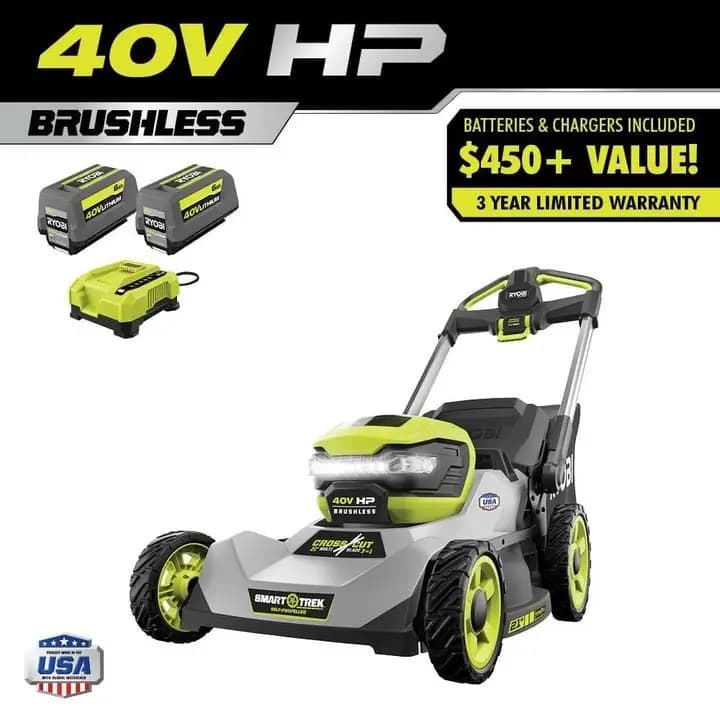 40V HP Brushless 21" Self-Propelled Multi-Blade Mower Kits