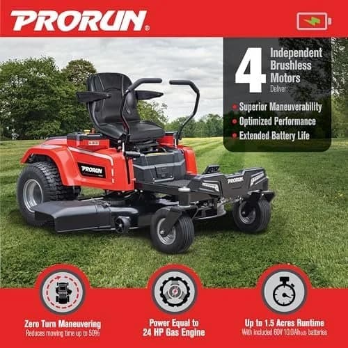 60V Zero Turn Riding Lawn Mowers