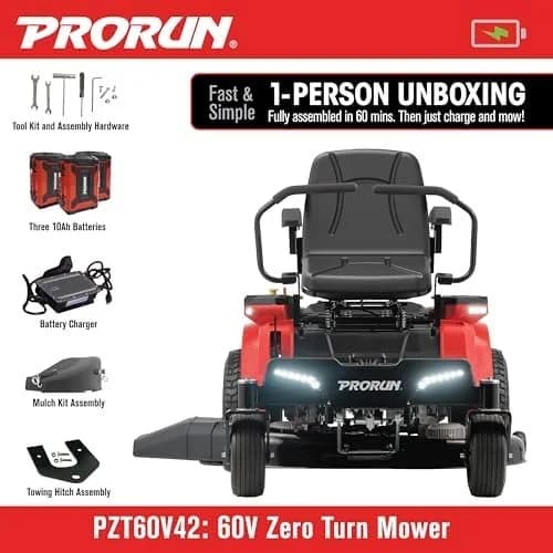 60V Zero Turn Riding Lawn Mowers