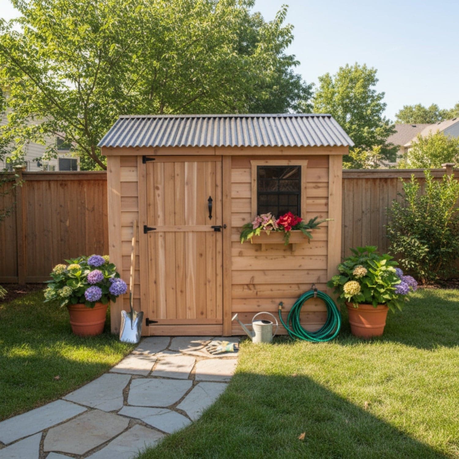 8' x 4' SpaceSaver Storage Shed – Single Door