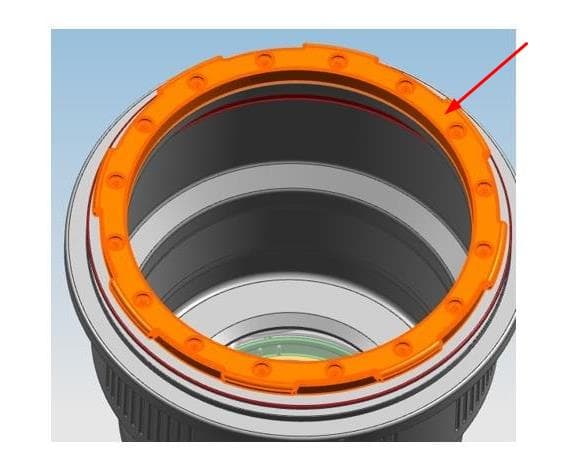 Bayonet ring for N120 port