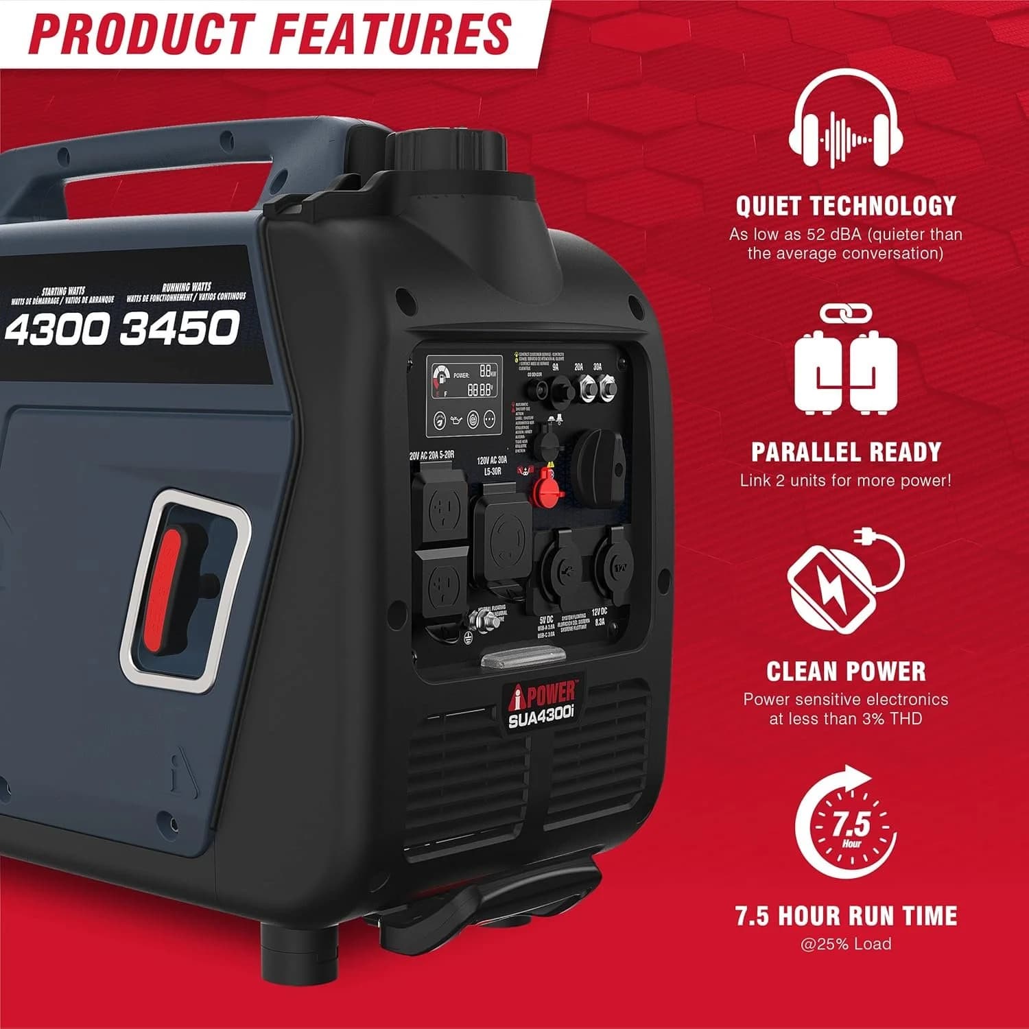 A-iPower 4300-Watt Inverter Generators
