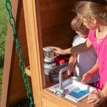 Backyard Discovery Bristol Point Cedar Swing Set/Playset(Assembled)