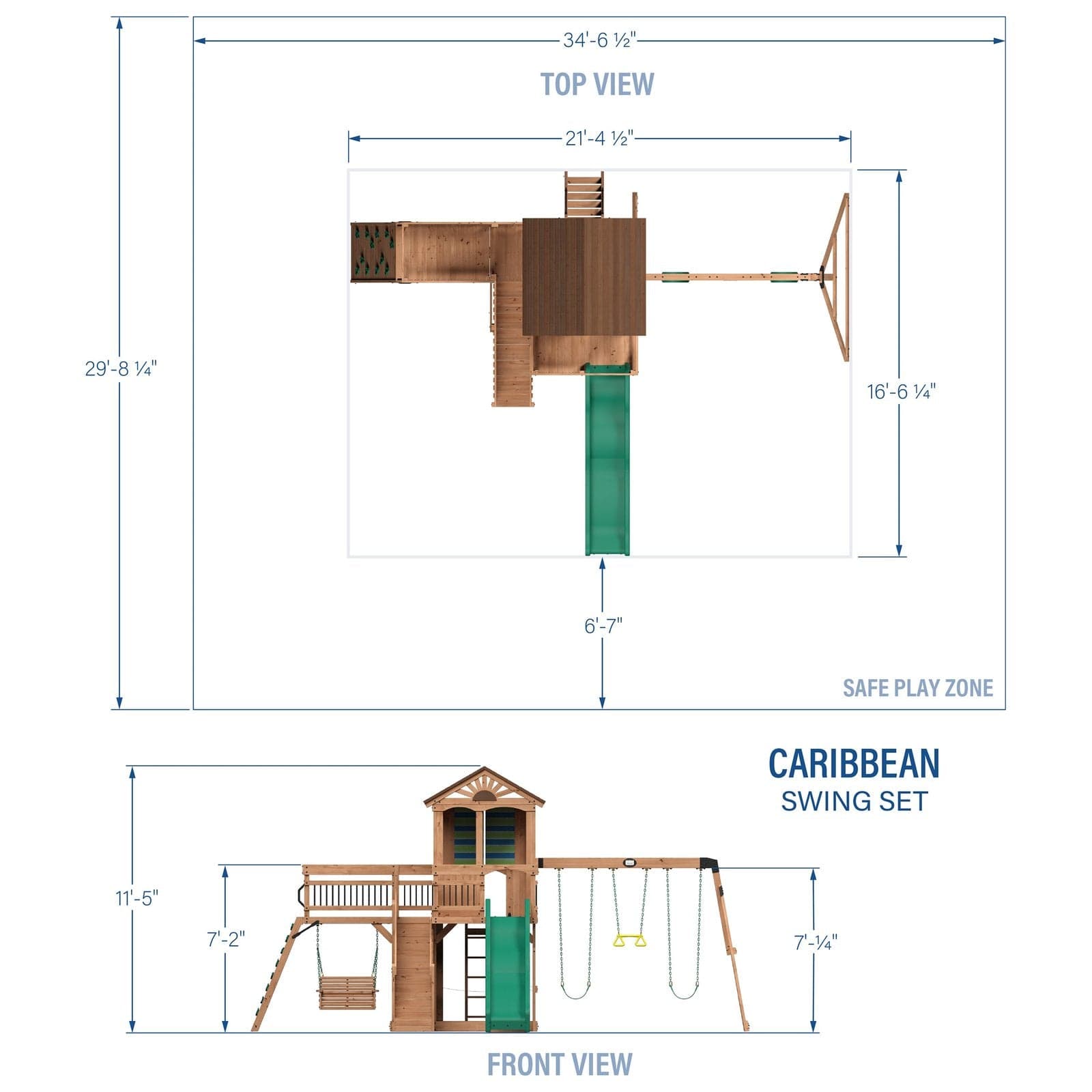 Caribbean Swing Set
