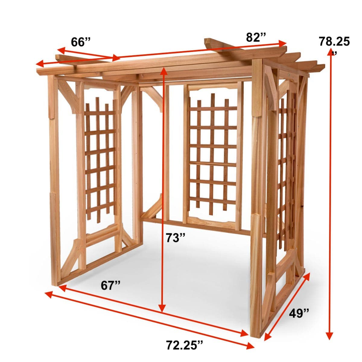 Cedar Pergola Garden Arbor