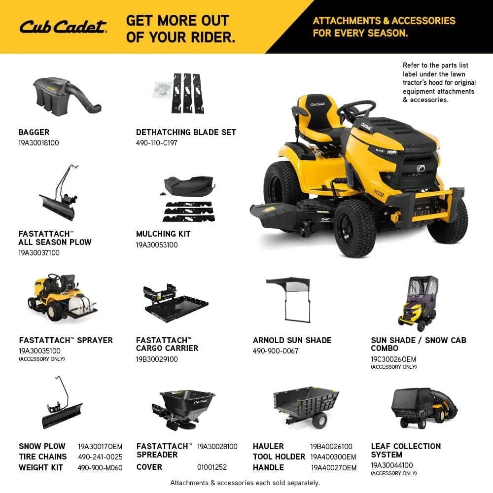 Cub Cadet XT2 SLX54 54" Residential Riding Mowers (13A5A2TMA10)