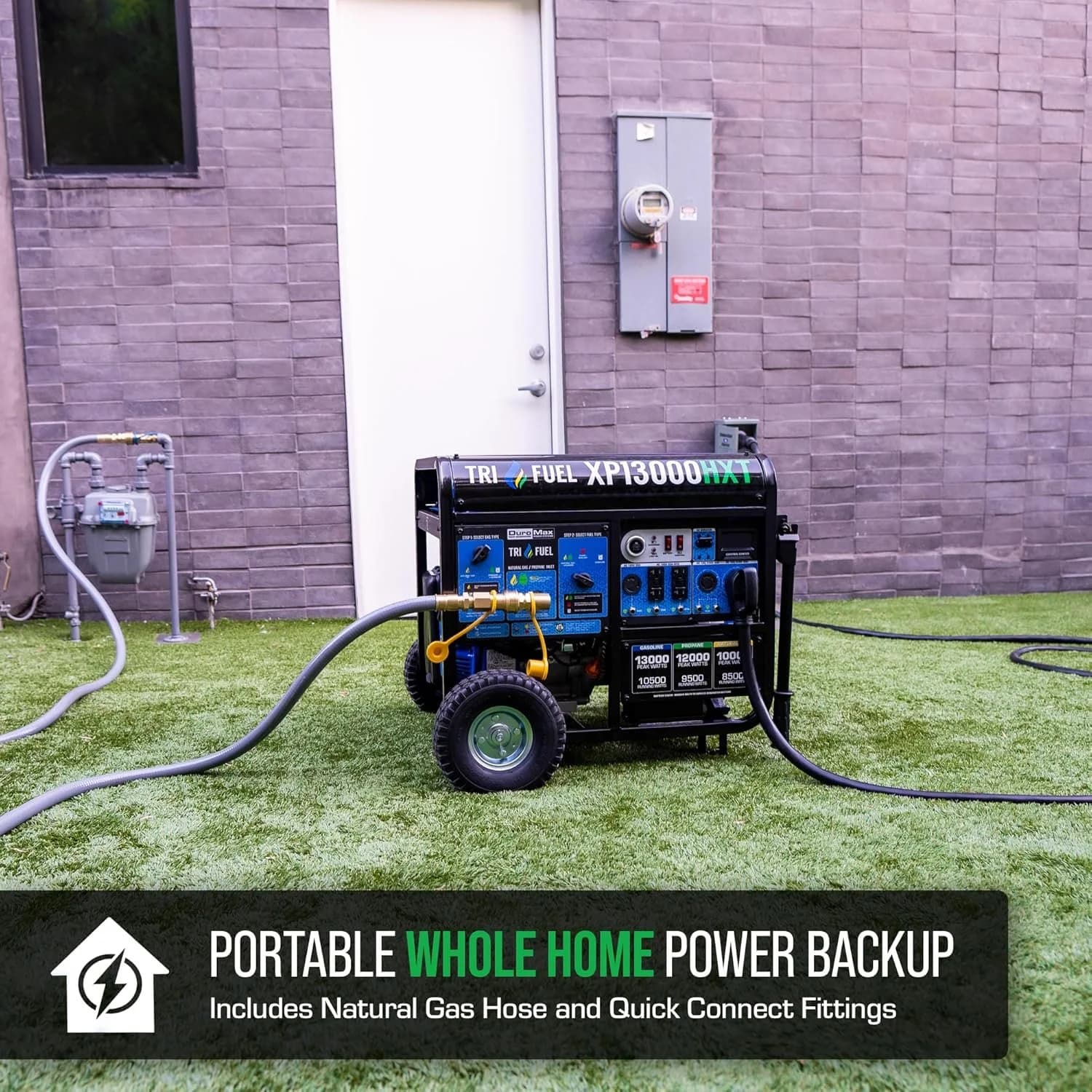 DuroMax 13,000 Watt Tri Fuel Portable HXT Generators XP13000HXT