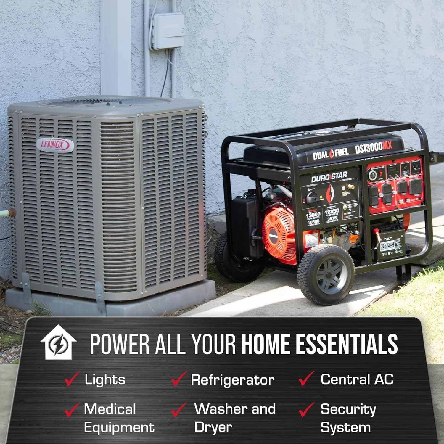 DuroMax DS13000MX Dual Fuel Portable Generators