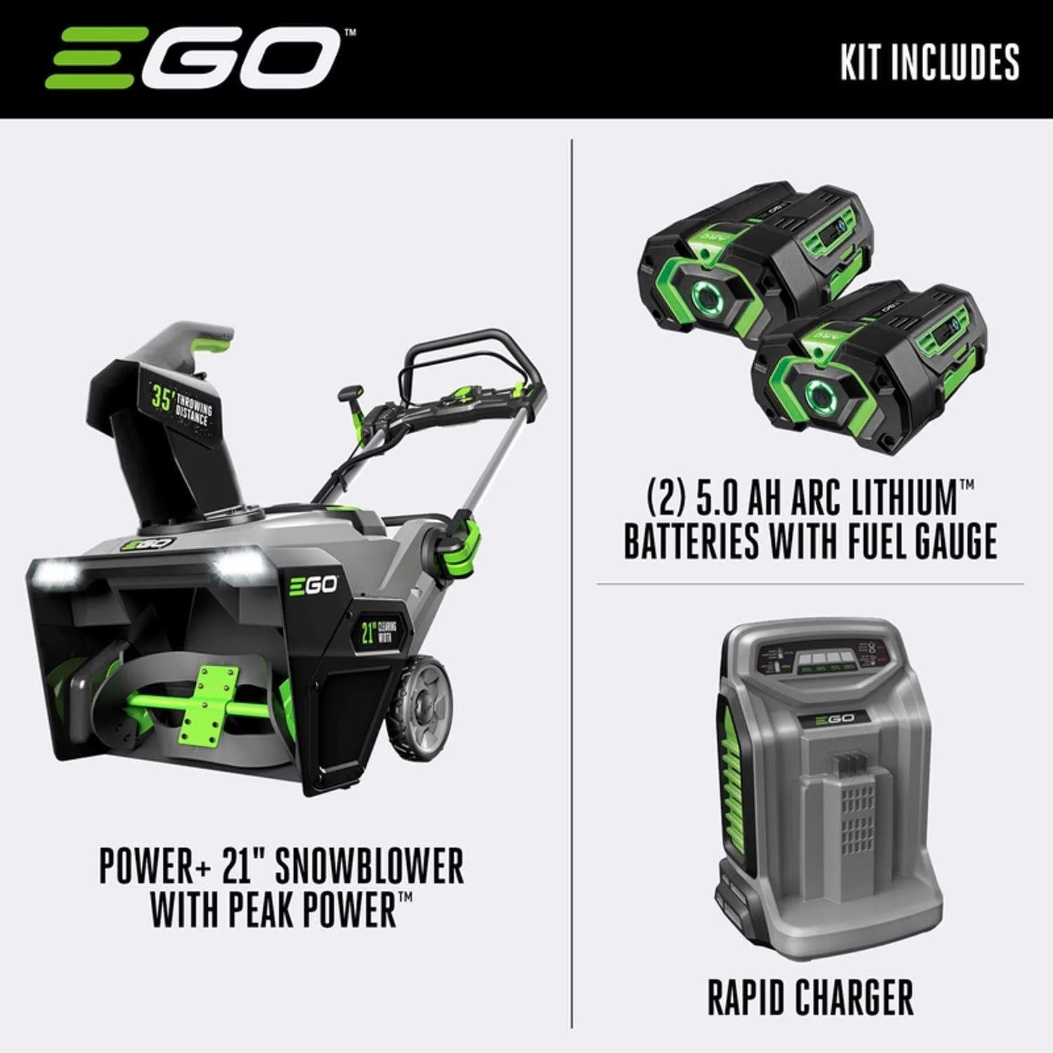 EGO SNT2102 21" Cordless Snow Blower Kits