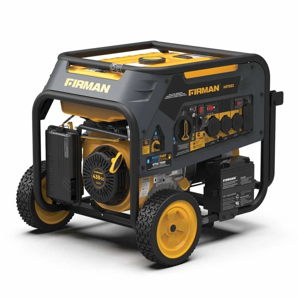 Firman H07553 7500W/9400W Dual Fuel Portable Generators