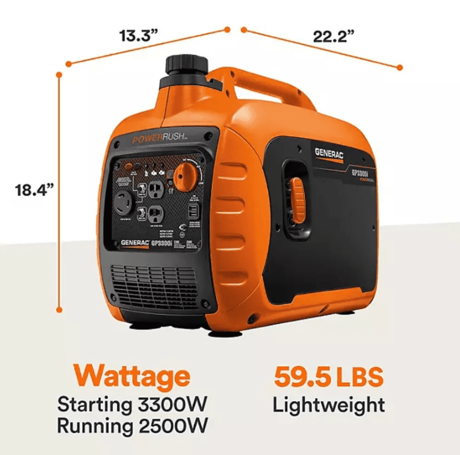 Generac 7153 GP3300i Portable Inverter Generator