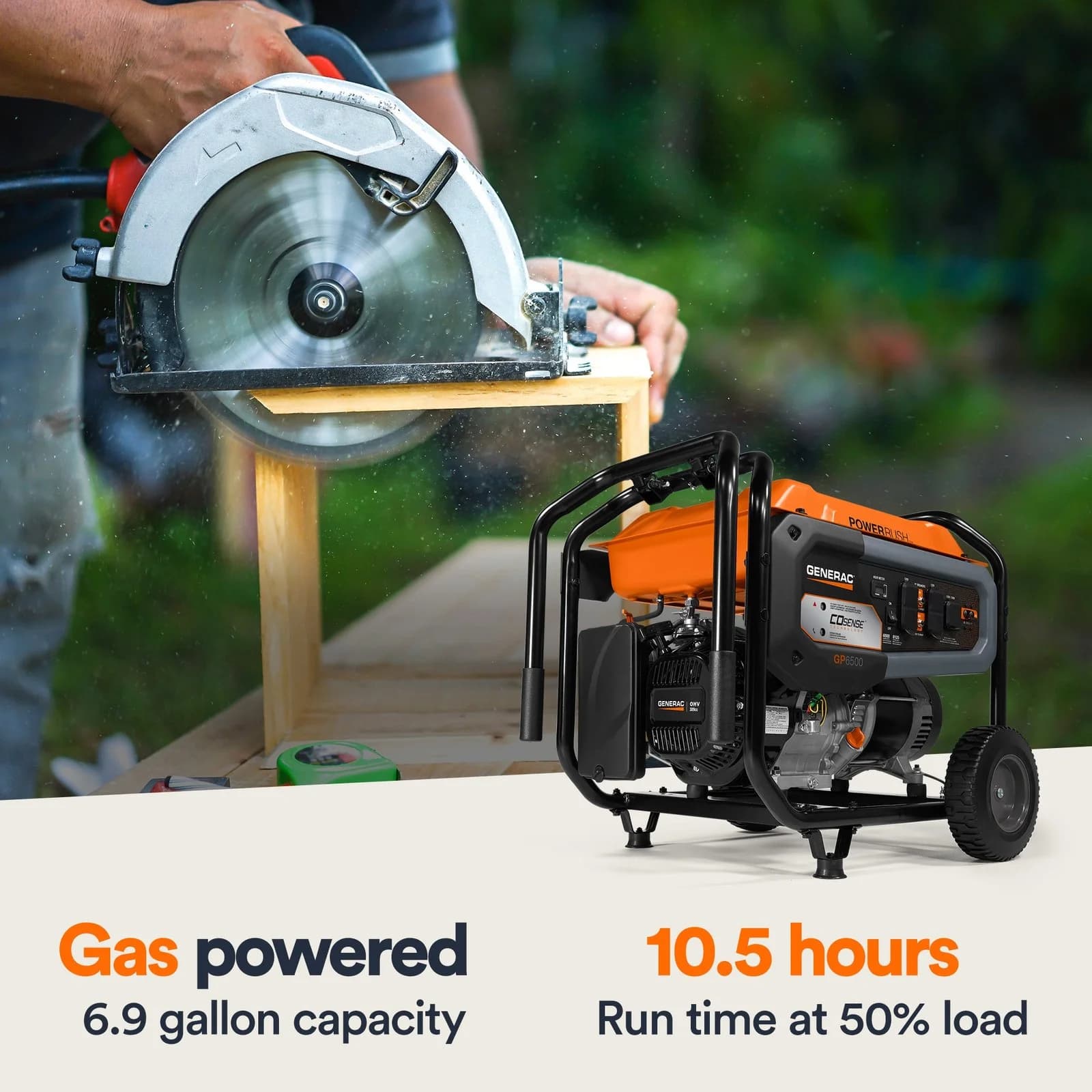 Generac 8125/6500 Watt Portable Generators