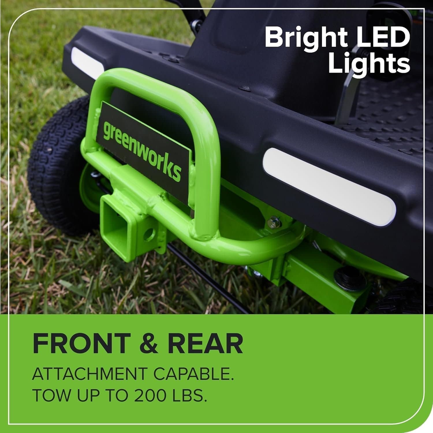 Greenworks 60V 30" CrossoverT Riding Lawn Tractor with 8.0 Ah