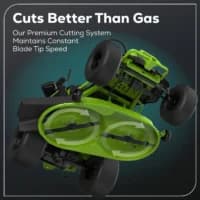 Greenworks 60V 42" Cordless Battery CrossoverT Riding Lawn Mowers
