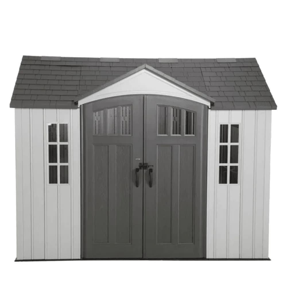 Lifetime 10 ft. x 8 ft. Outdoor Storage Shed, Gray