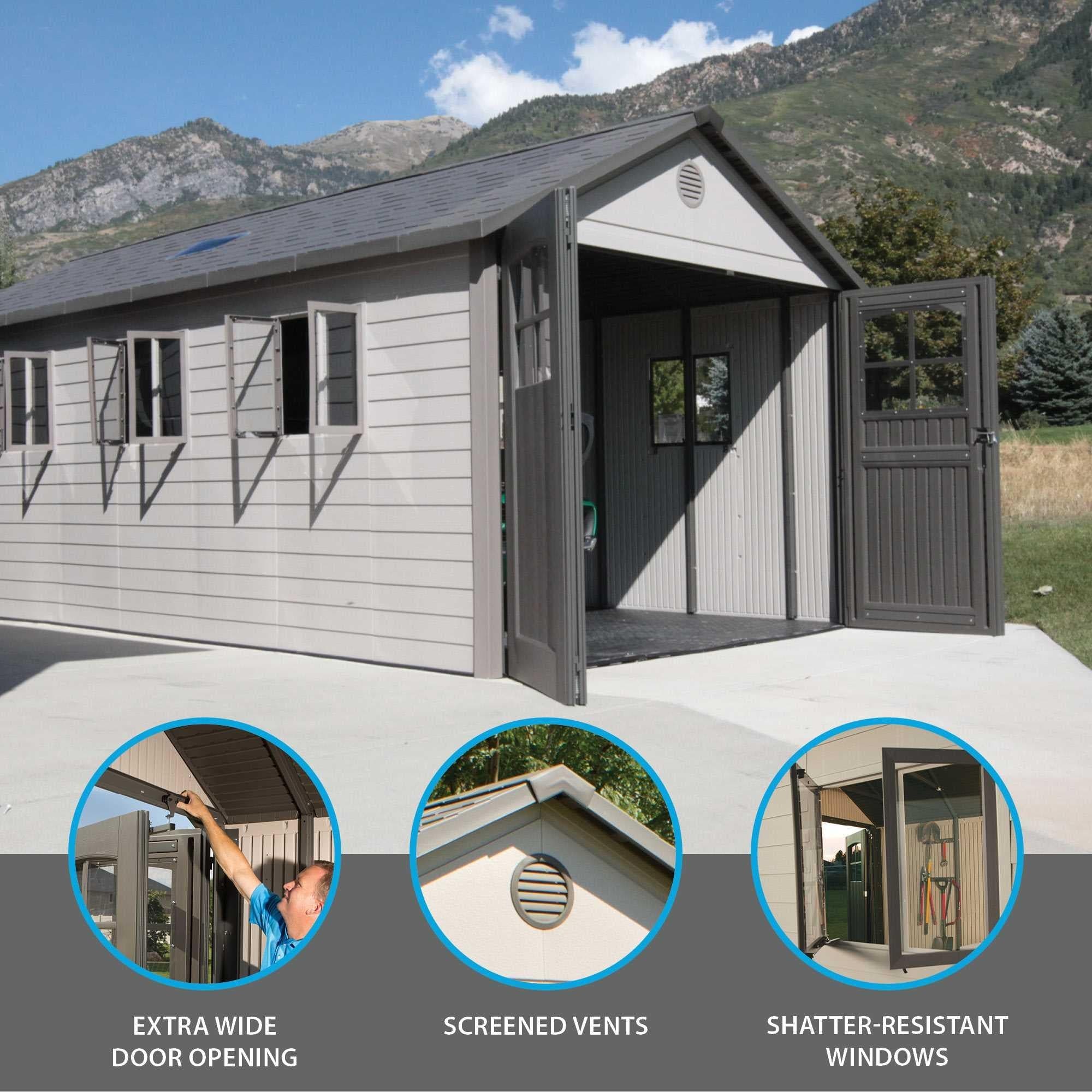 Lifetime 11 Ft. X 21 Ft. Outdoor Storage Shed – 60237