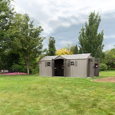 Lifetime 20 x 8 ft. Vinly Outdoor Shed – 60351