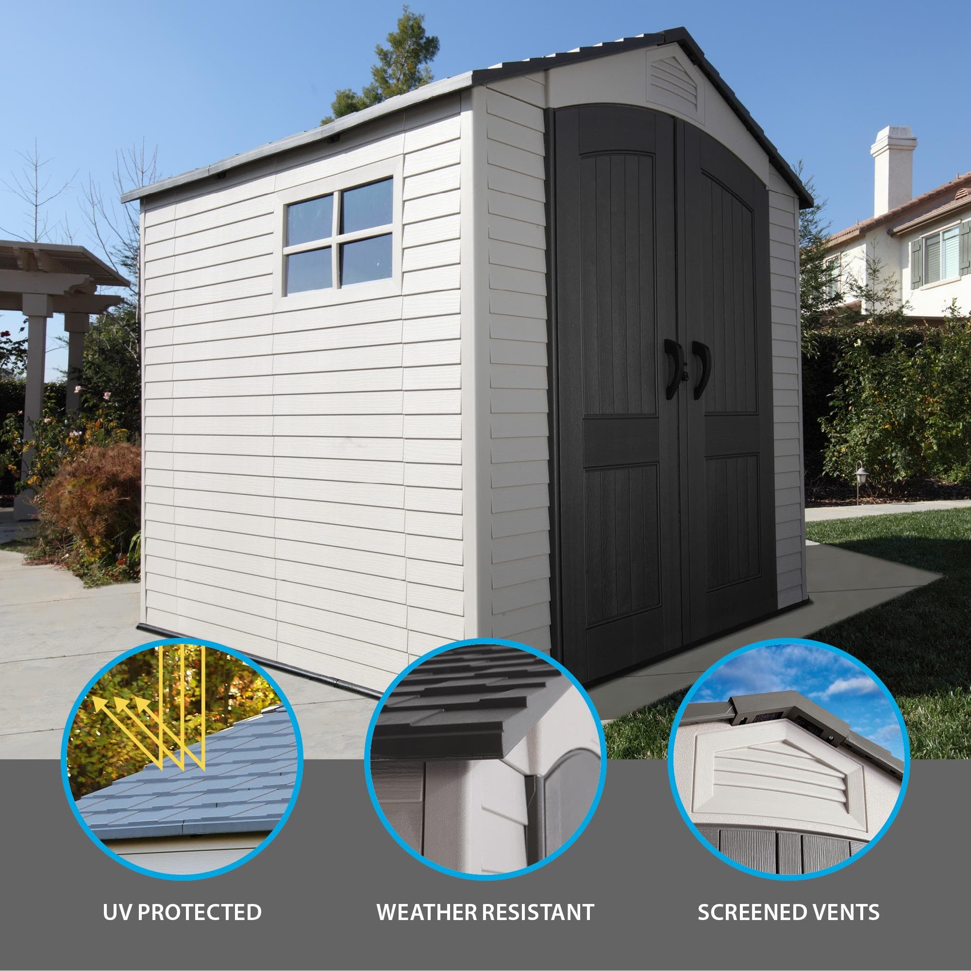 Lifetime 7 x 7 ft Outdoor Storage Shed – 60042