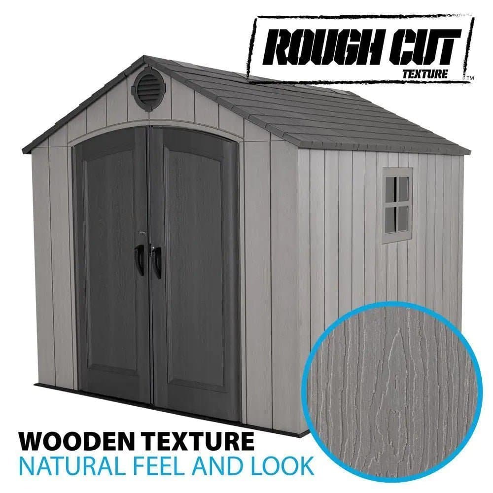 Lifetime 8 Ft. X 10 Ft. Outdoor Storage Shed – 60371