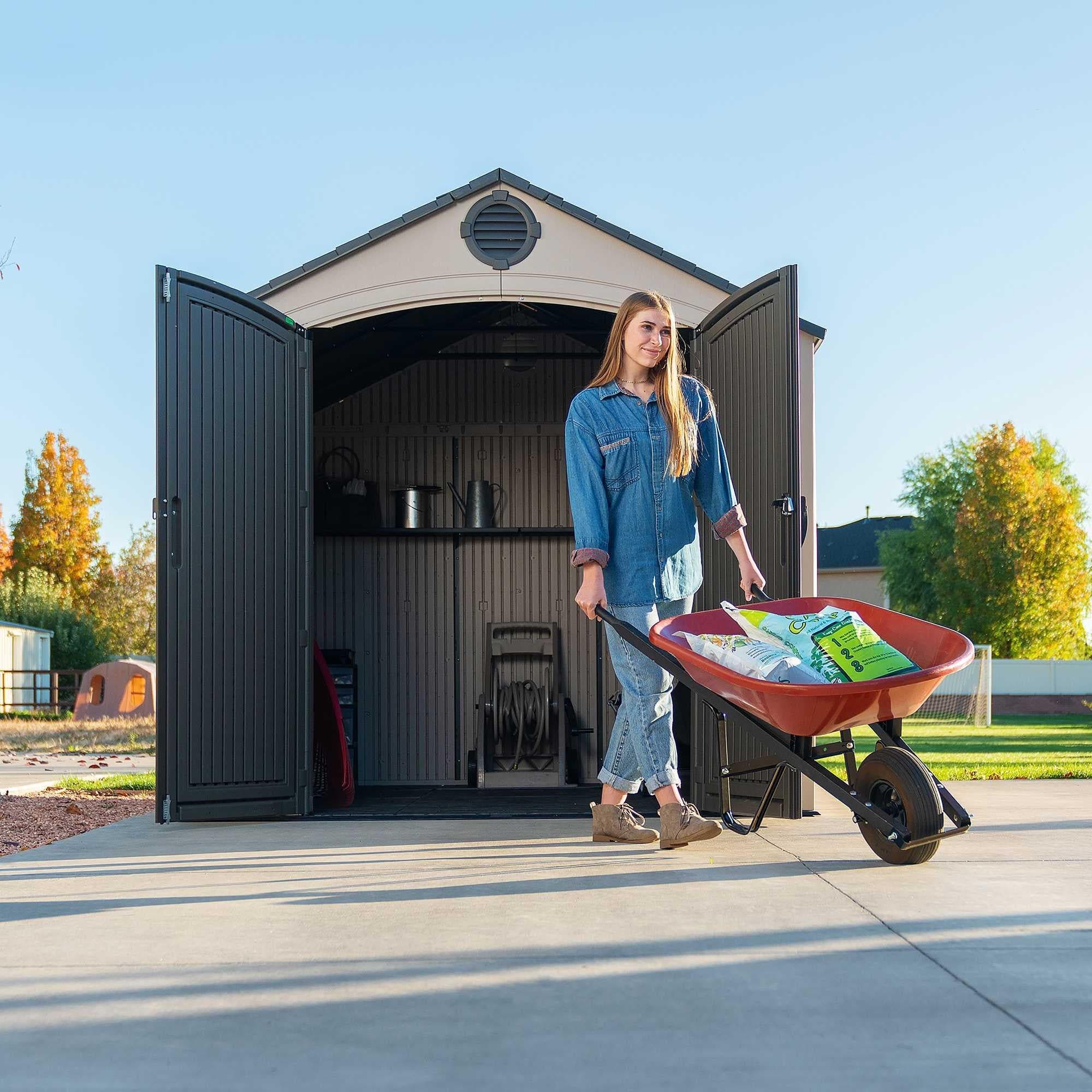 Lifetime 8 Ft. X 10 Ft. Outdoor Storage Shed – 60371