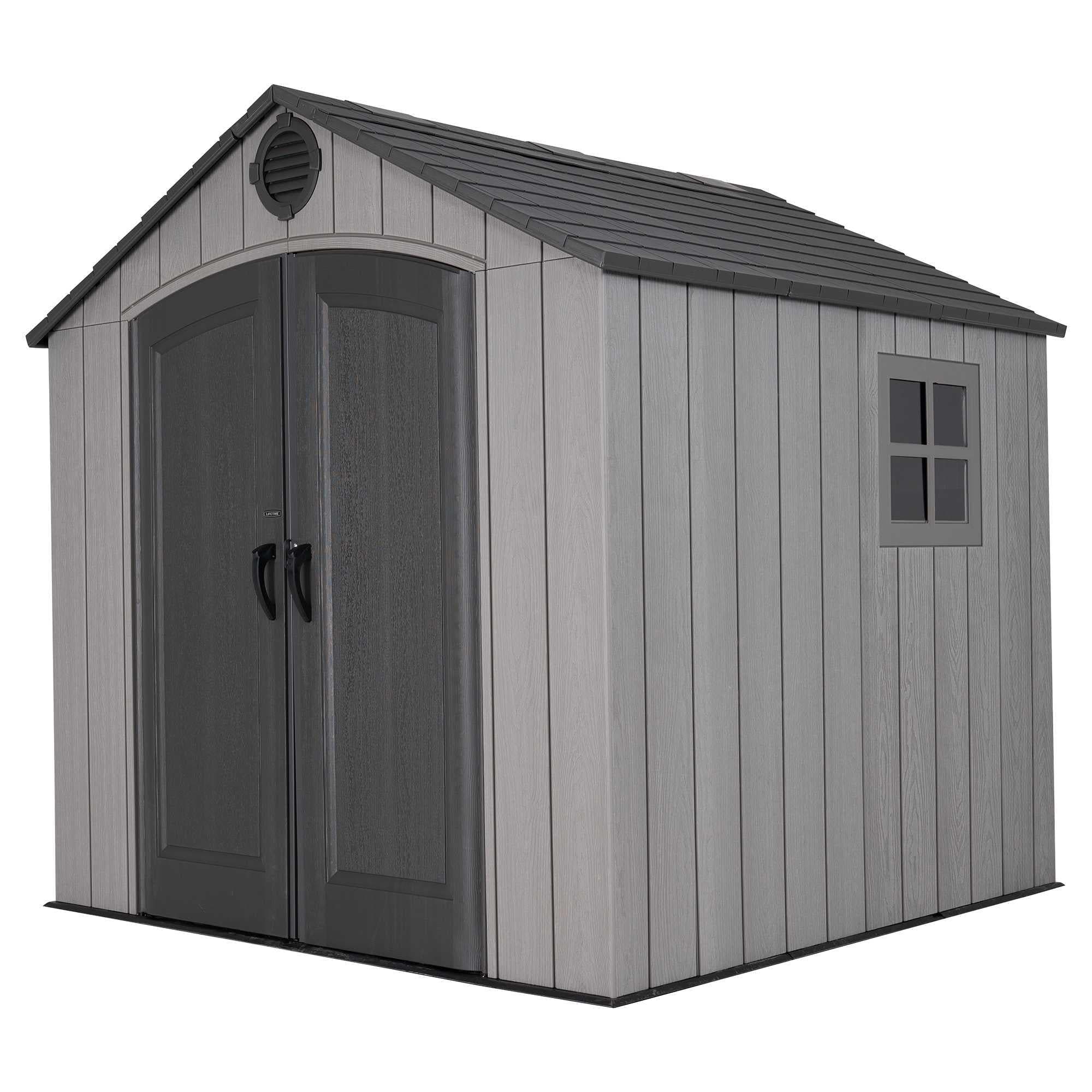Lifetime 8 Ft. X 7.5 Ft. Outdoor Storage Shed – 60354