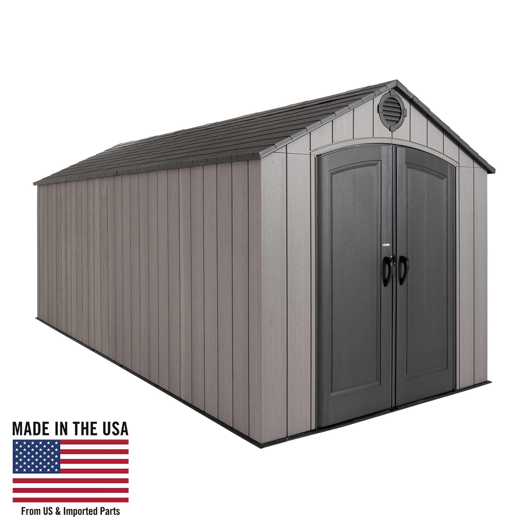 Lifetime 8 x 17.5 ft Outdoor Storage Shed – 60352