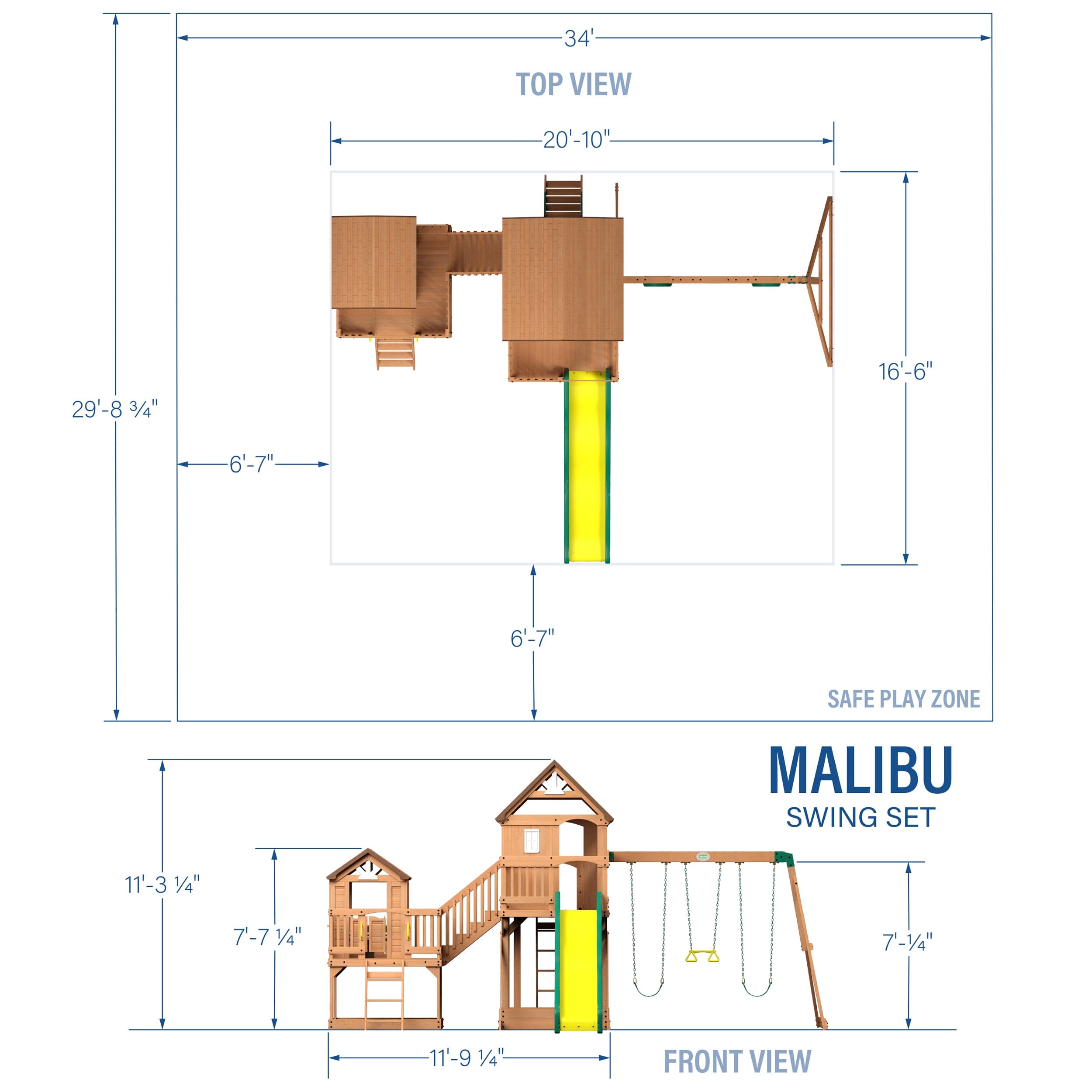 Malibu Swing Set