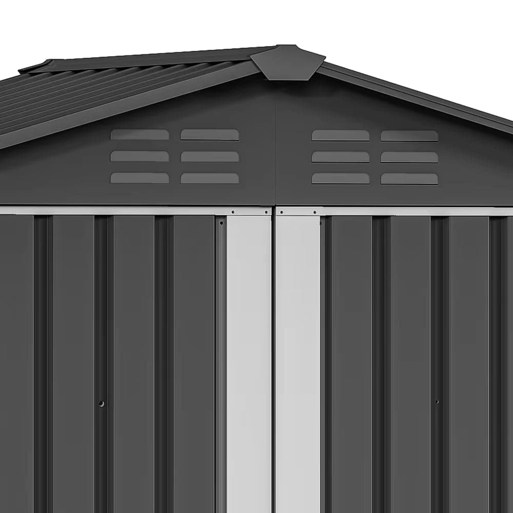 Metal Outdoor Storage Shed 6×4 FT with Hinged Door and Vents