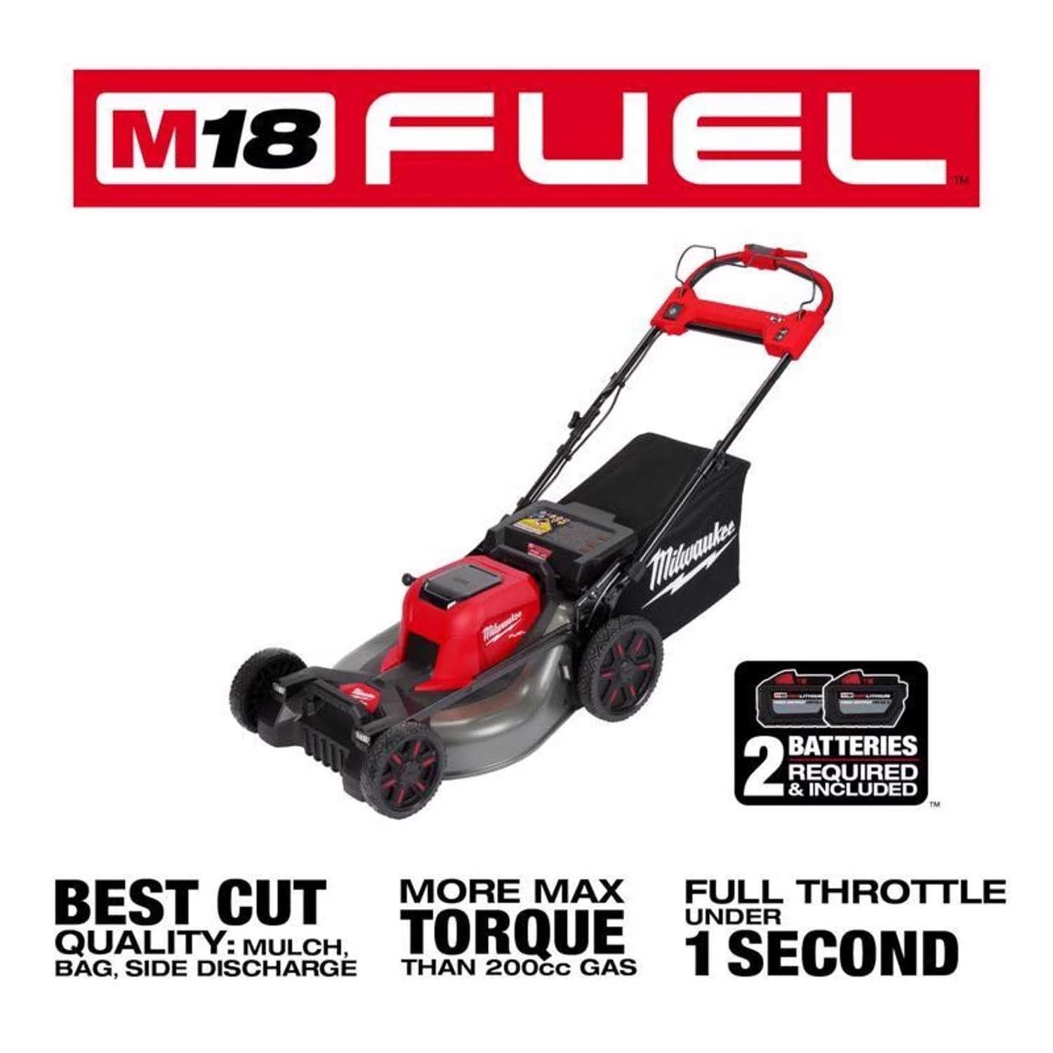 Milwaukee 2823-22HD M18 FUEL Self-Propelled Dual Battery Mower Kits