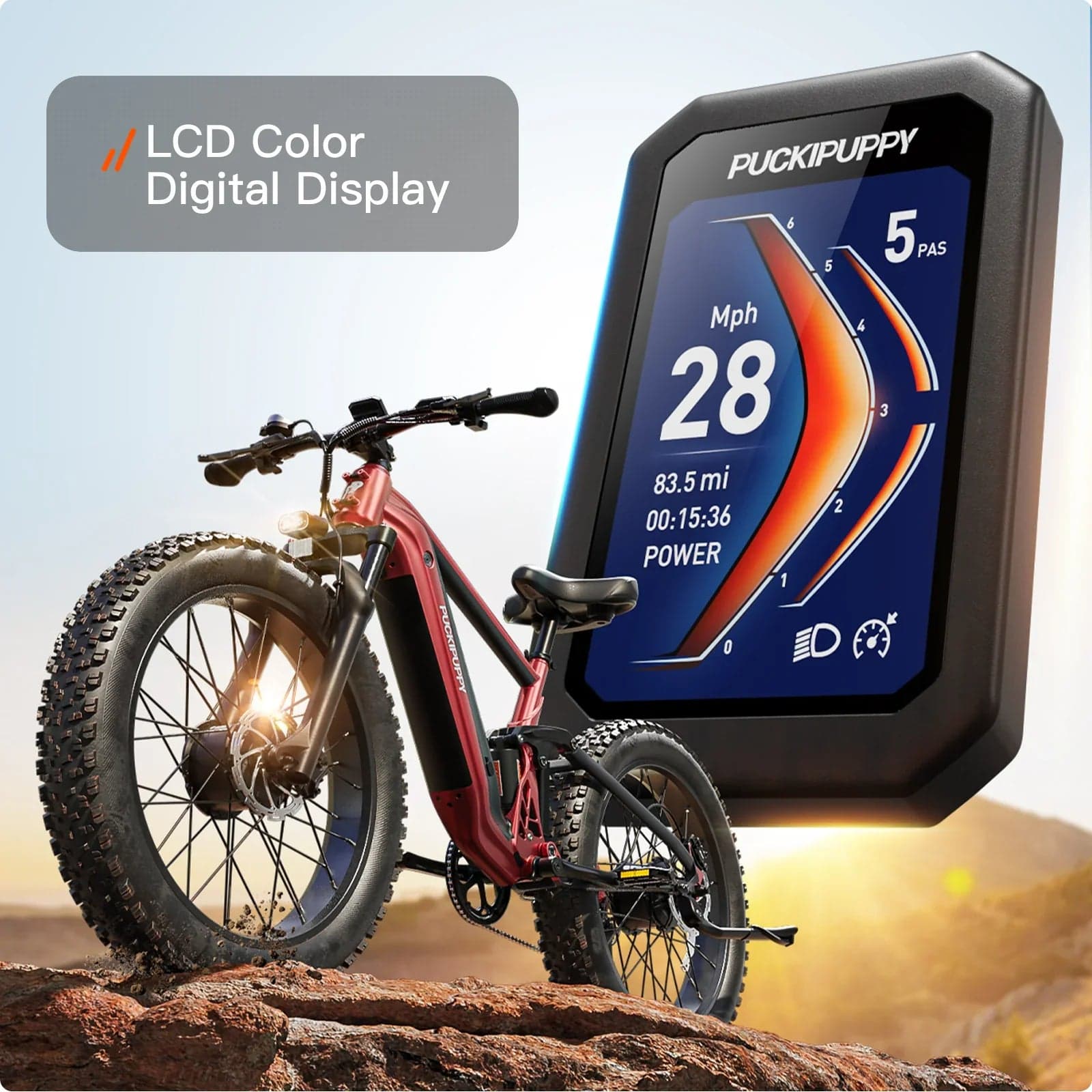 PUCKIPUPPY GoldenR Dual-Motor E-Bikes