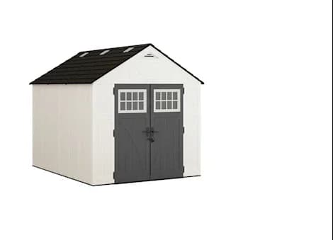 Suncast Tremont 8 ft. x 10 ft. Storage Shed with Floors – Ice Cube|BMS8125