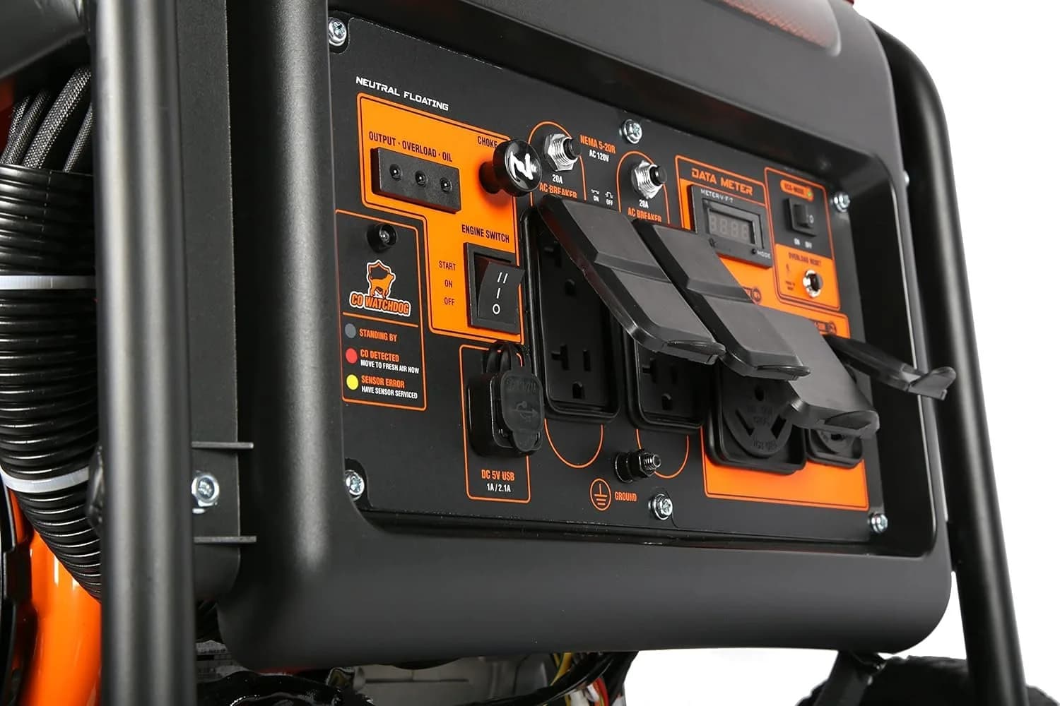 WEN DF875iX 8750-Watt RV and Transfer-Switch-Ready 120V/240V Duals