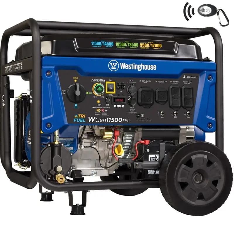 Westinghouse WGen11500TFc 11500-Watt Tri-Fuel Portable Generators